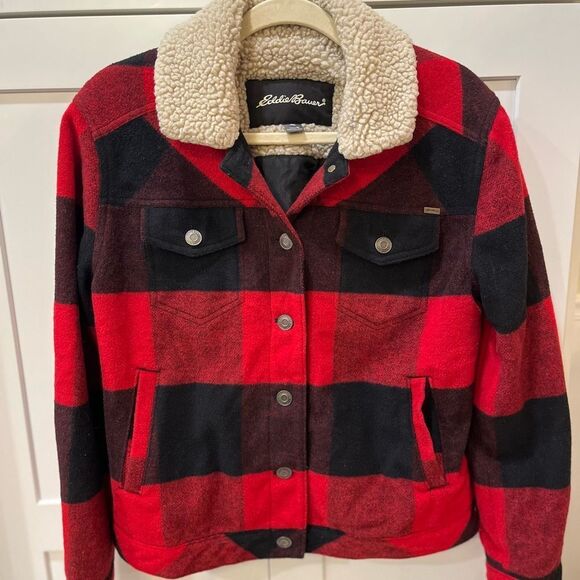 Eddie Bauer Sherpa Collar Jacket - Picture 1 of 3